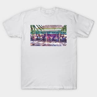 Coffee and Beignets in New Orleans Watercolor T-Shirt